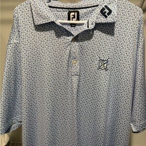 FootJoy Blue Floral Men's Polo Shirt